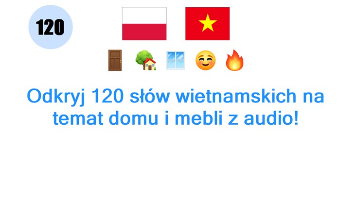 Odkryj 120 słów wietnamskich na temat domu i mebli z audio!